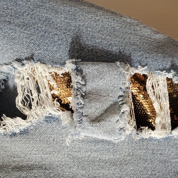 Torrid Mid Rise Sequin Jean - Picture 6 of 7